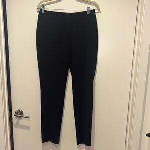 Anne Klein Women’s Black Straight Leg Work Pants Size 6 Petite Stretch